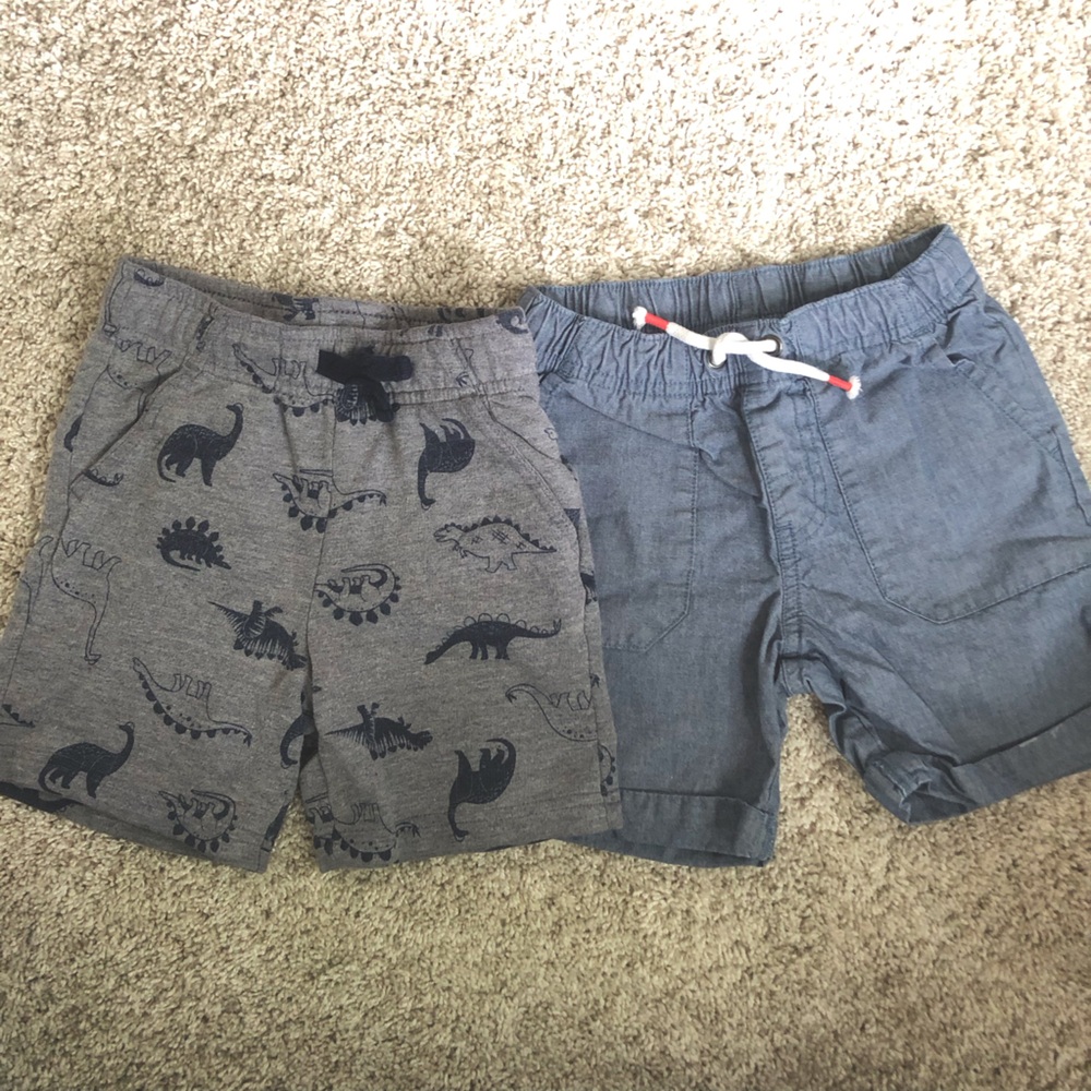 Bundle of Cat & Jack 3T Dino + Denim Shorts 🦕